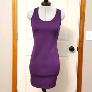 Purple bodycon dress